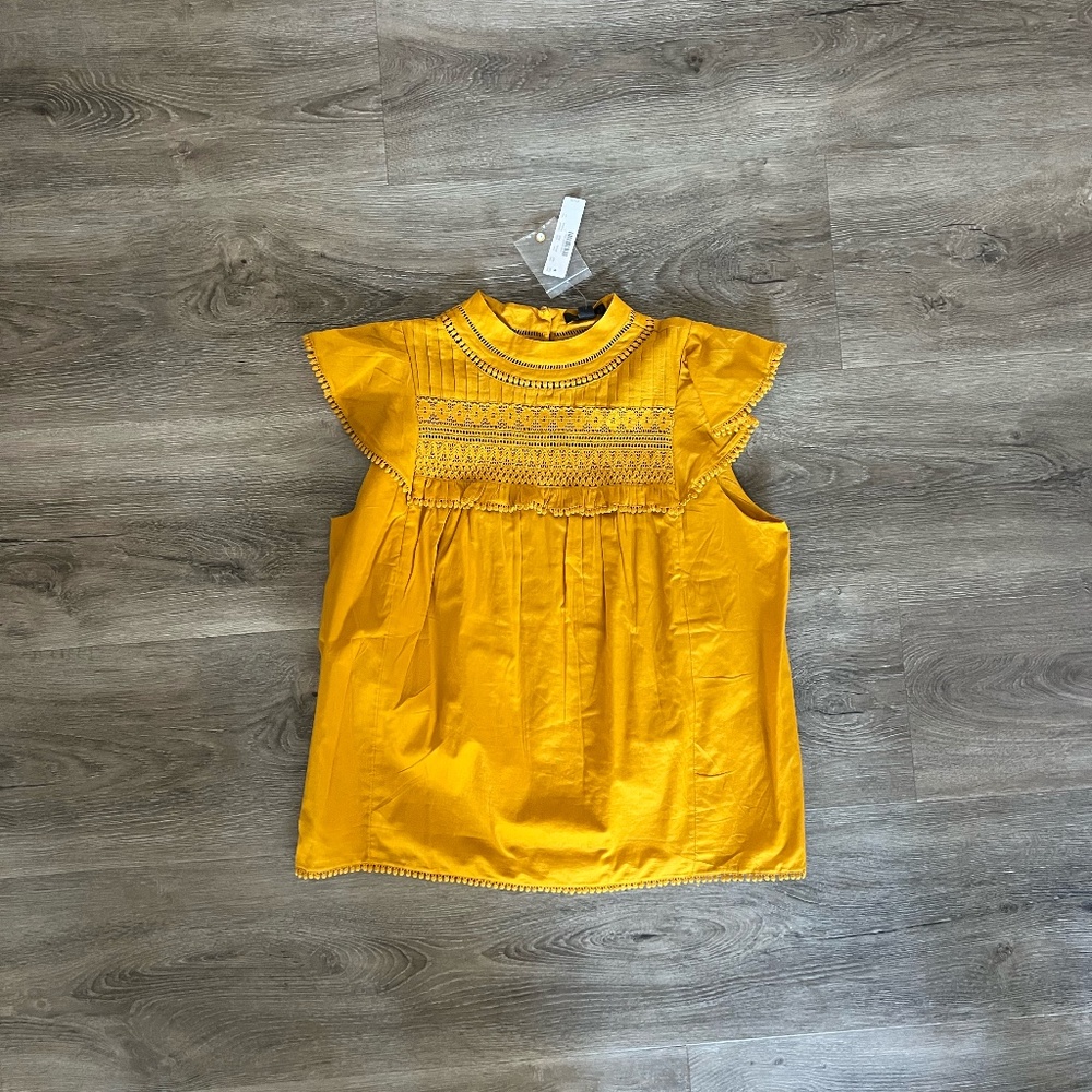 Yellow Cap Sleeve Top